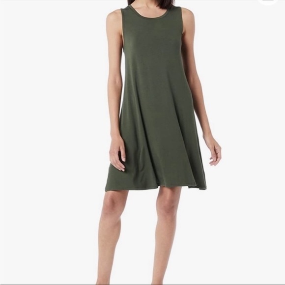 *5/$15* 💚🤍 PATTERN, EUC, Old Navy, women’s swing tank dress, size XS - Picture 2 of 5